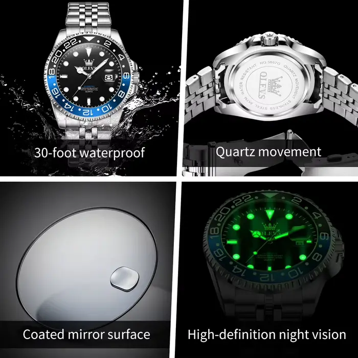 OLEVS 5657 montre pour hommes Original mode Date sport affaires Quartz homme
