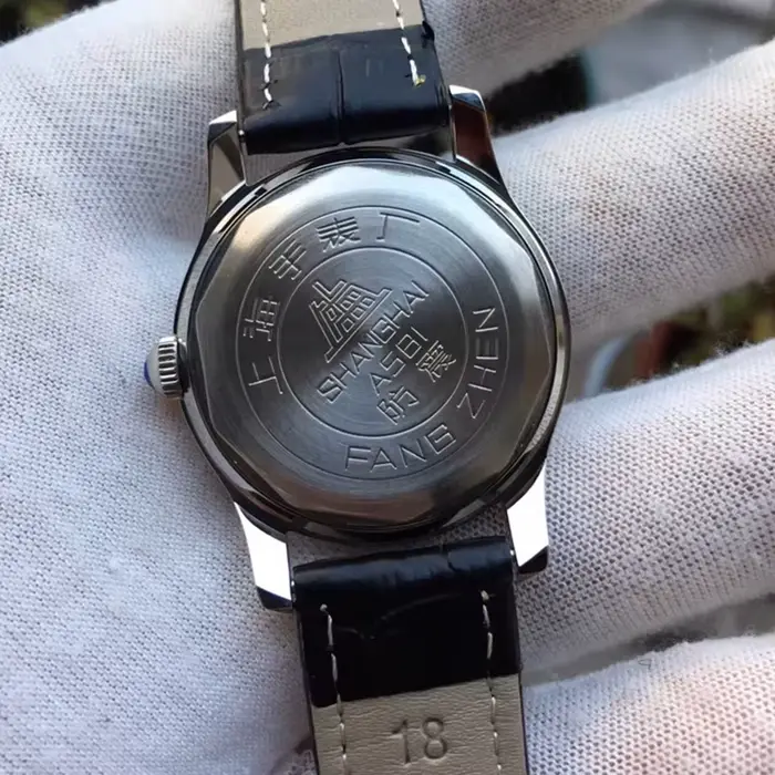 Montres hommes mécaniques KEAOIRUS Vintage Shanghai 1963 rétro avec boucle ardillon pour occasions spéciales