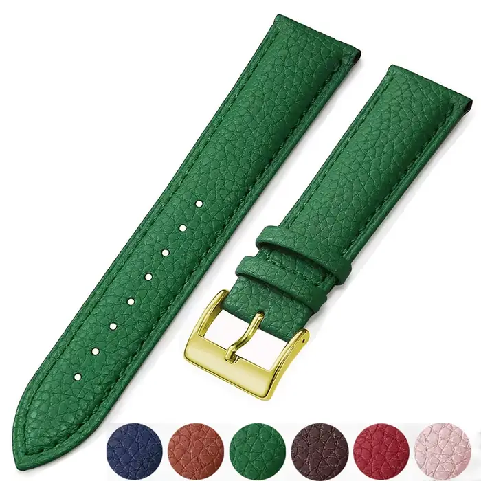 Bracelet de montre en cuir véritable 16mm 18mm 20mm 22mm 24mm