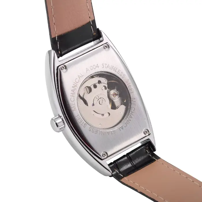 Montre automatique T-WINNER style antique avec mouvement mécanique calendrier complet pour homme occasions spéciales