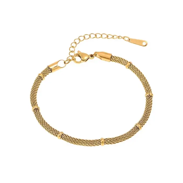 Bracelet en acier inoxydable pour femmes et filles