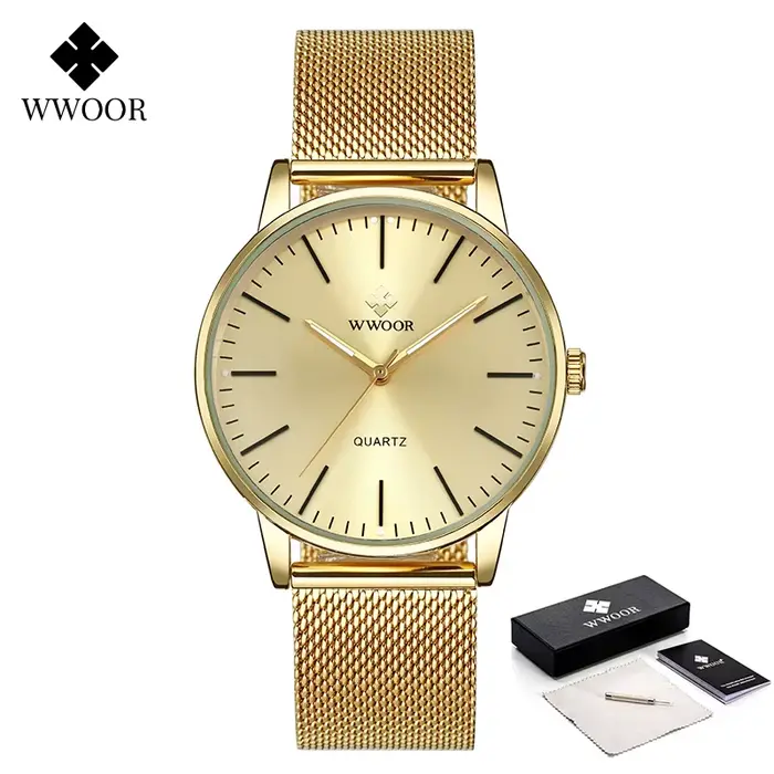 WWOOR hommes montres en or 2024 marque de luxe