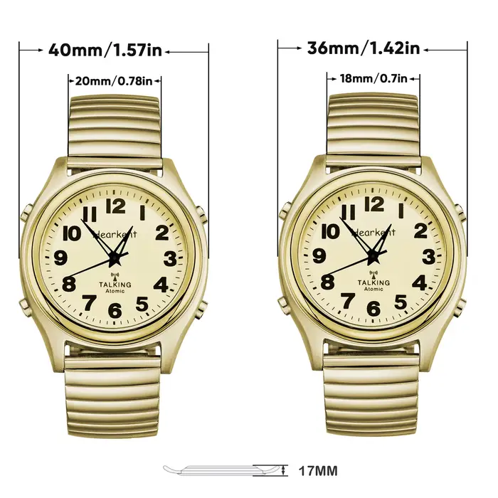 Montre Hearkent Horloge Atomique Américaine avec Bracelet Elastique Numérique Pour Hommes et Femmes Occasions Spéciales Cadeau Pour Les Parents