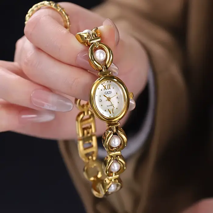 Montre femme lumière marque de luxe Style National Zulu vert Bracelet perle avancée étanche femmes mode montres à Quartz