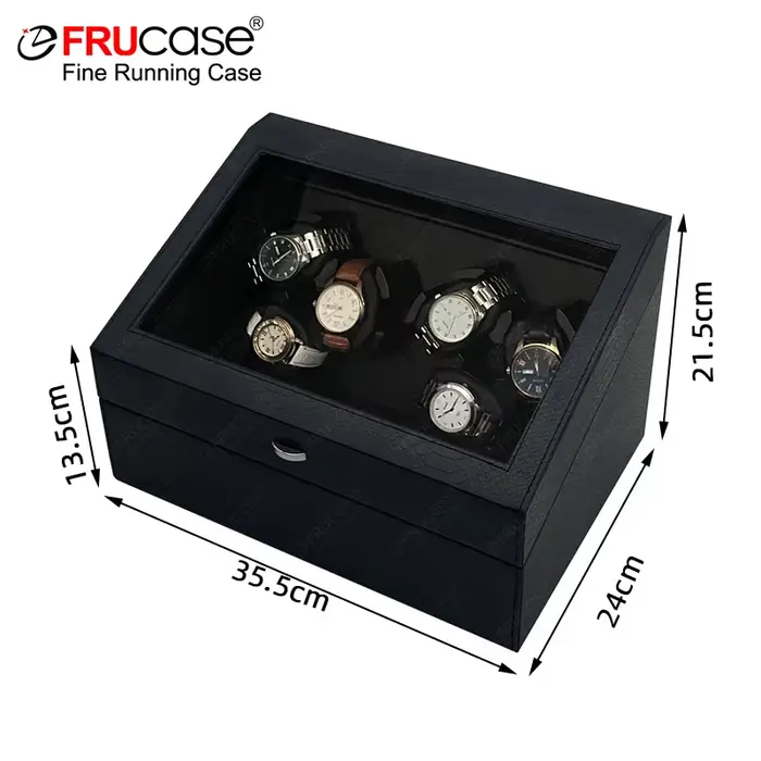 FRUCASE PU remontoir de montre pour montres automatiques remontoir automatique 6 montres