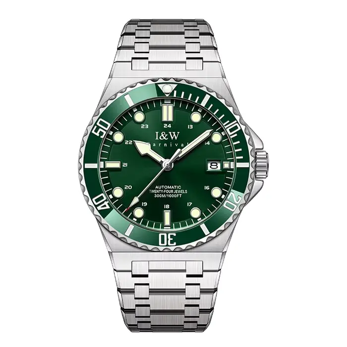 Montres de carnaval étanches pour hommes, automatique, sport, luxe, saphir, plongée profonde, eau mé