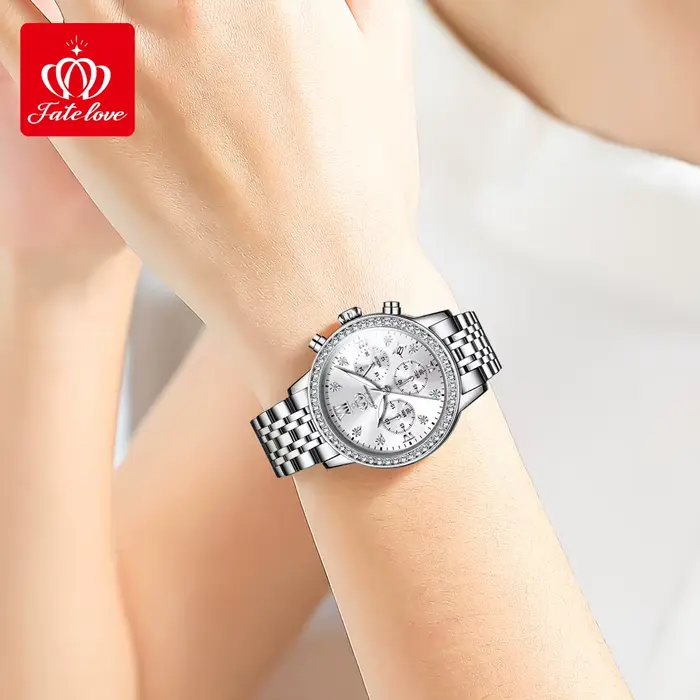 Fate Love-Montre à quartz étanche pour femme, marque décontractée, FL881