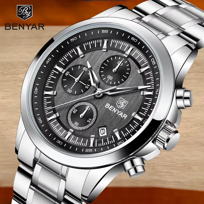 BENYAR 2024 nouvelle montre à Quartz pour hommes 40MM 50M étanche