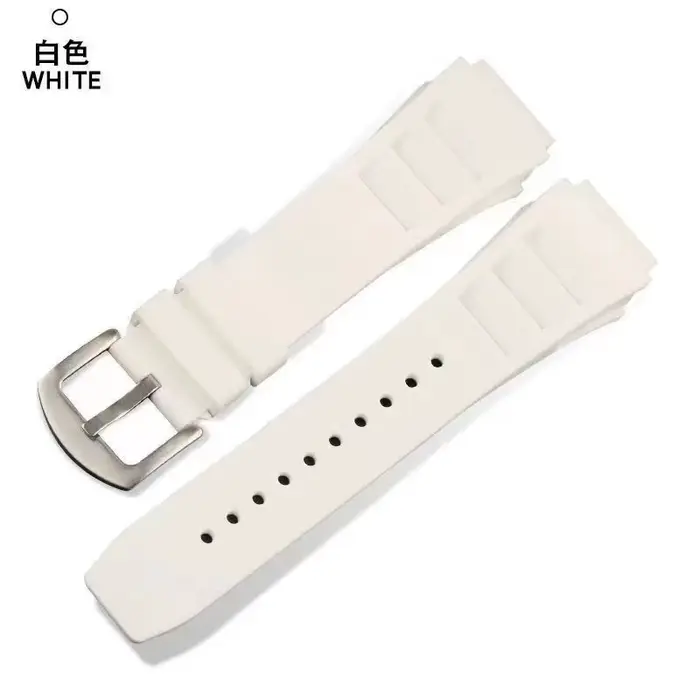 Bracelet de montre en silicone Richard Mille de haute qualité avec deux types de vis et de boulons