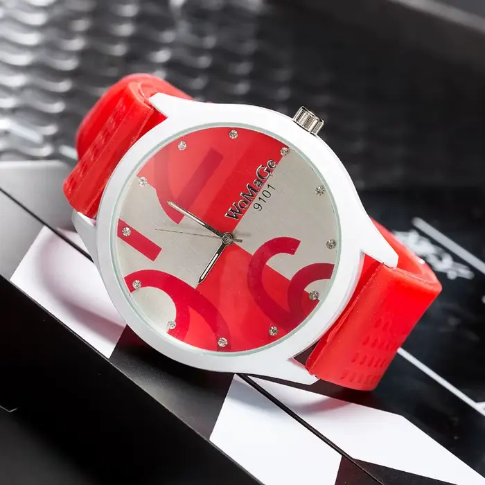 Womage montre femmes vert montres mode grand nombre