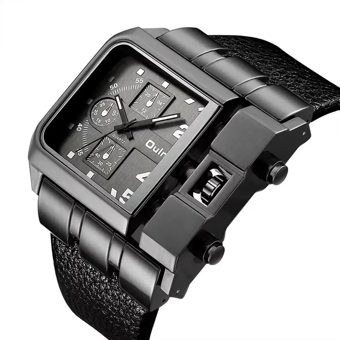 Montre Hip-Hop populaire pour homme avec grand cadran, montre tendance et élégante de style urbain p