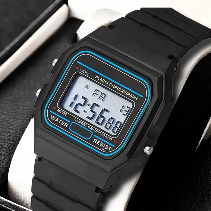 Montre numérique LED pour hommes