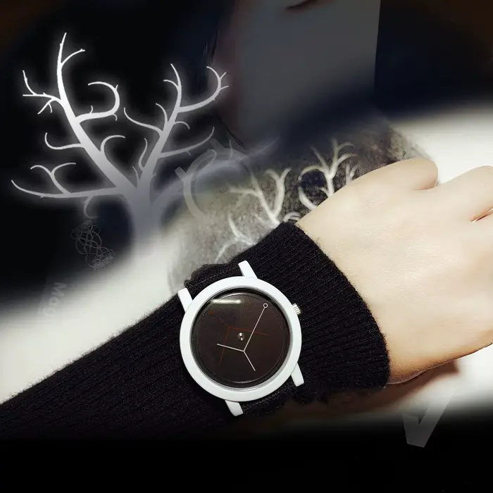 Montre-bracelet Enmex Design Créatif Femme Neuf avec Étiquettes Style Mode Casual Quartz Bronze Rose Occasions Spéciales