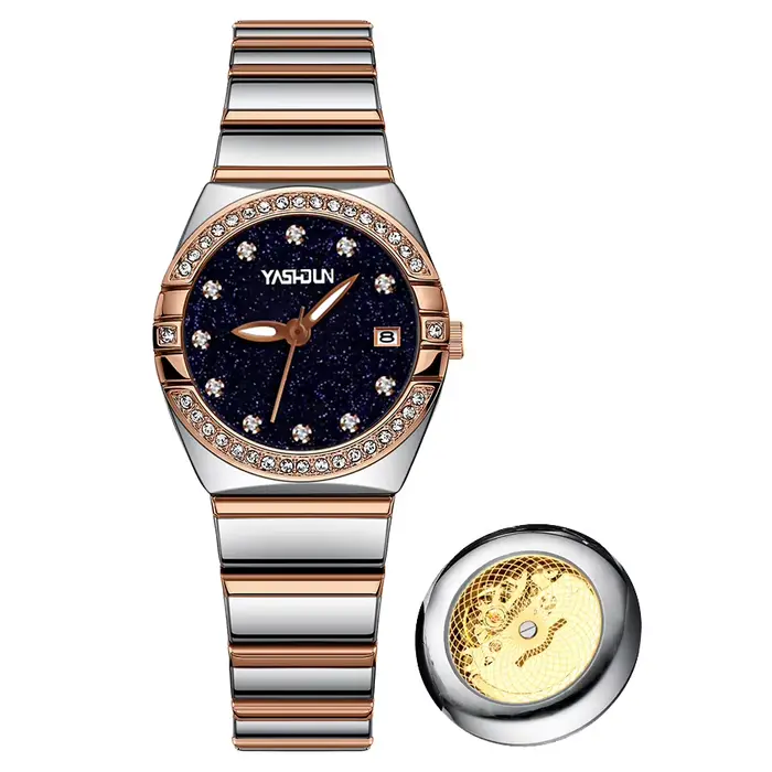 Montres de mode pour femme, étanches, lumineuses, avec date, à quartz, bracelet en acier inoxydable,