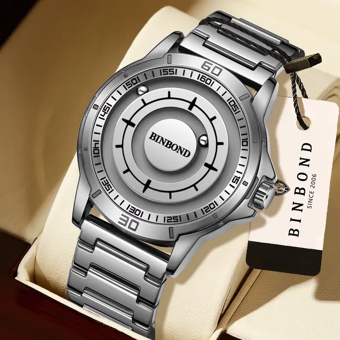 Montres-bracelets en quartz BINBOND pour hommes, montre de luxe étanche pour hommes, Reloj Hombre Pa