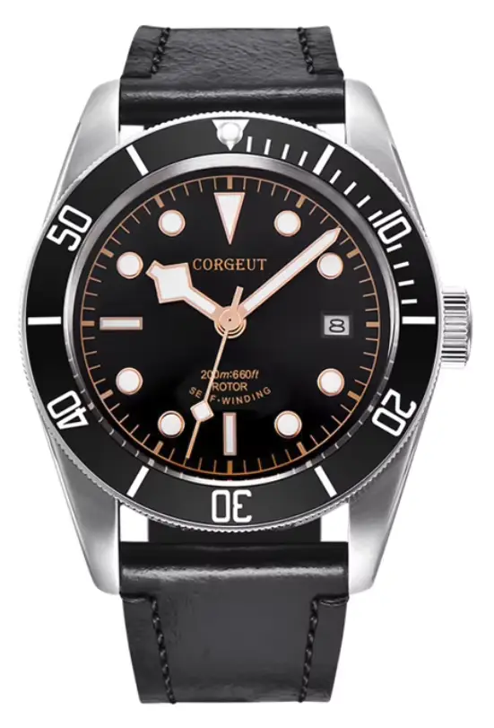 Gorgeut – montre de plongée de luxe pour hommes, 41mm, NH35 8215, automatique, mécanique, boîtier en