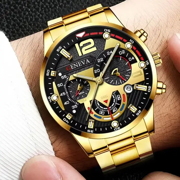 Montre Homme Moonbiffy Quartz Elégante et Polyvalente Occasions Spéciales Business Casual