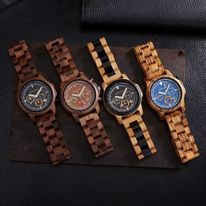 Montres pour hommes BOBO BIRD montre en bois de luxe