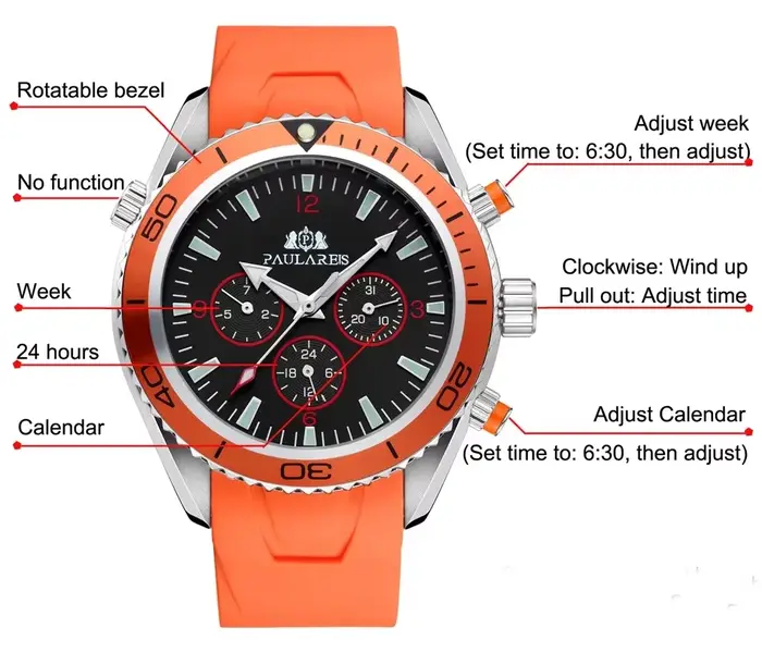 Montre automatique pour hommes