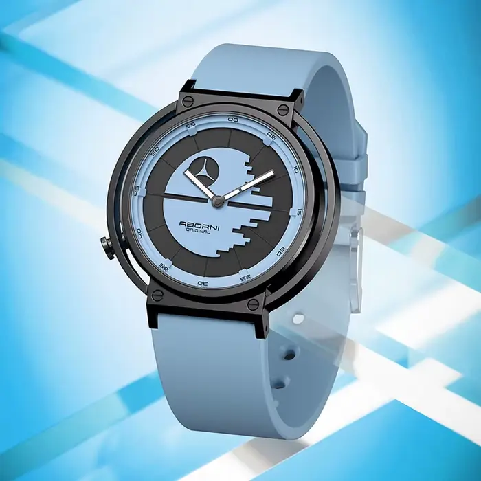 Montre ABORNI à Quartz pour Hommes, Bracelet en Silicone, Étanche, Style Fashion et Casual, Occasions Spéciales