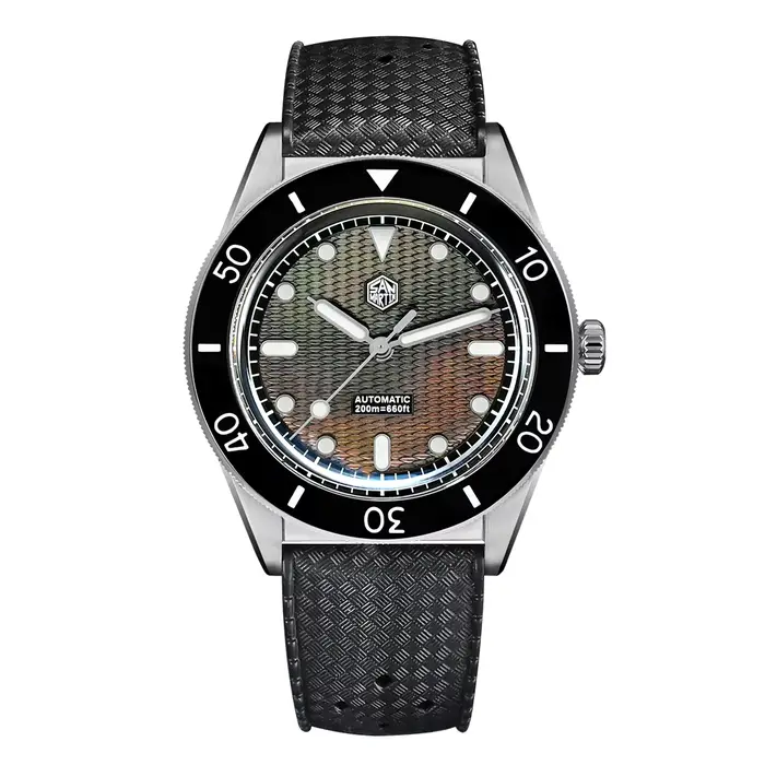 San Martin – montre de plongée automatique Miyota 90S5, 39mm, avec cadran Guilloche MOP, lunette sap