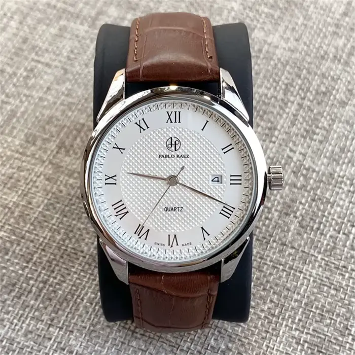 PABLO RAEZ flambant neuf mode homme calendrier luxe Quartz décontracté Date Montre Reloje De Marca affaires étanche robe Montre-bracelet