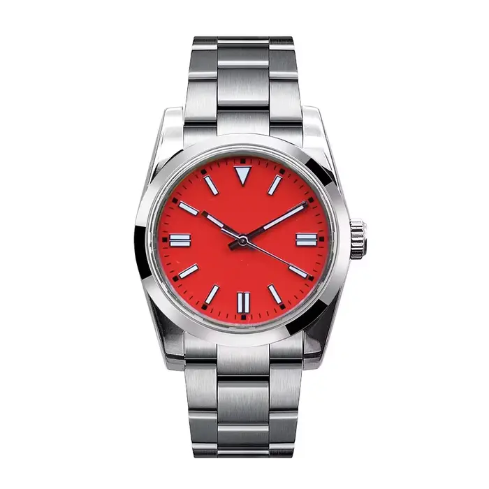 Montre Corgeut personnalisable avec mouvement automatique, résistance à l'eau, cristal de saphir et bracelet en acier inoxydable pour homme occasions spéciales