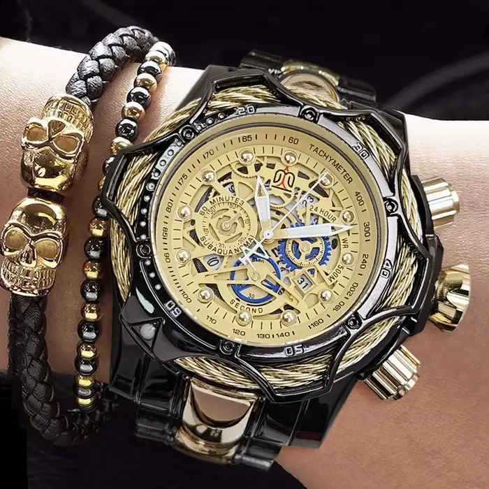 Montre Homme de Luxe à Grand Cadran Style Européen et Américain