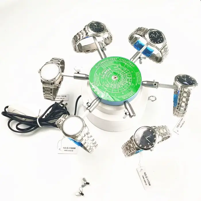 Outil de remontage automatique de montre mécanique 6 bras cyclotest test remontoir horlogerie professionnel occasionnels