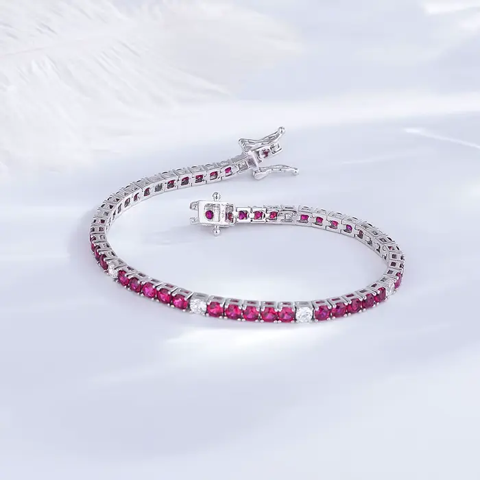 YLMyself – Bracelet de Tennis en argent 925