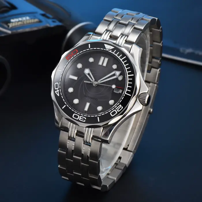 41MM 007 montre de luxe pour hommes japon mis5 8215 montres mécaniques automatiques en acier inoxydable étanche bracelet