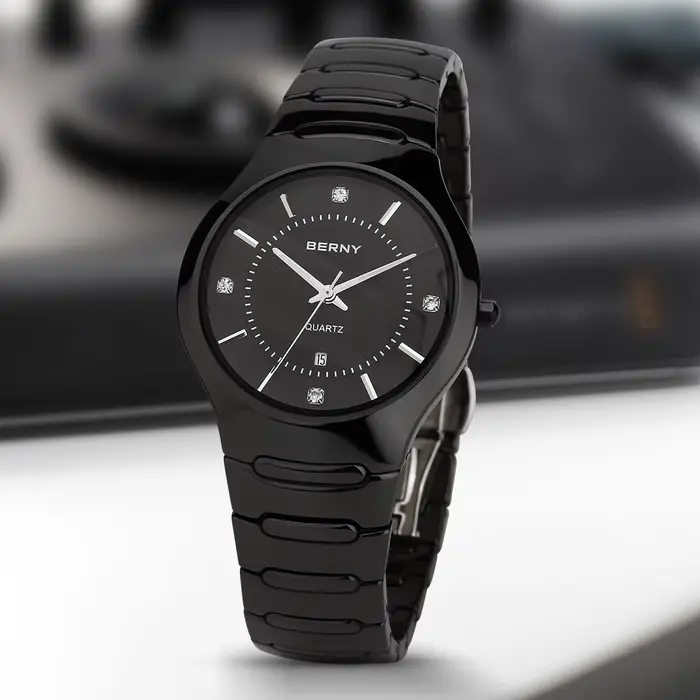Montre à quartz en céramique BERNY pour homme/femme