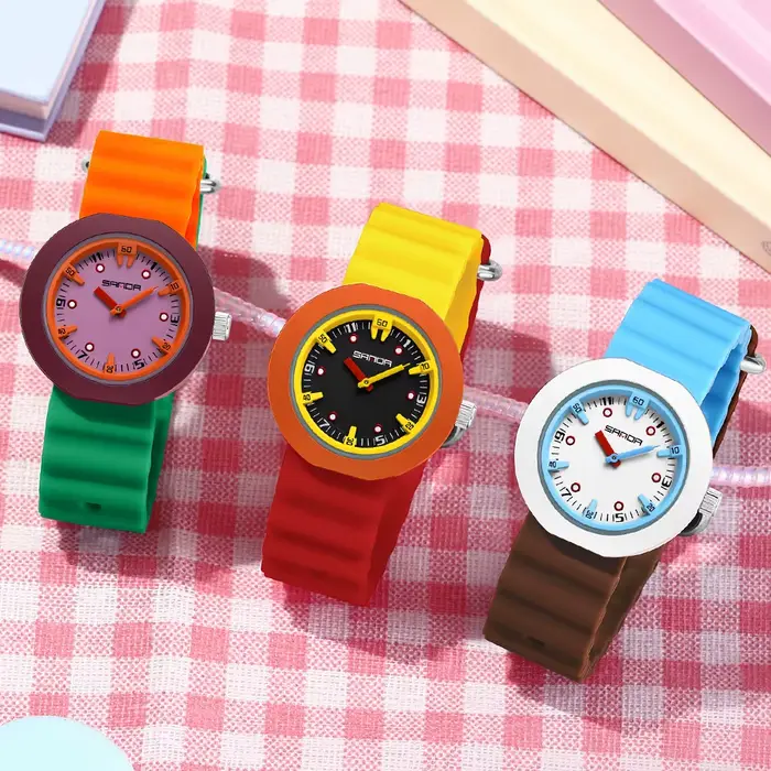 Montre à Quartz de luxe pour hommes et femmes