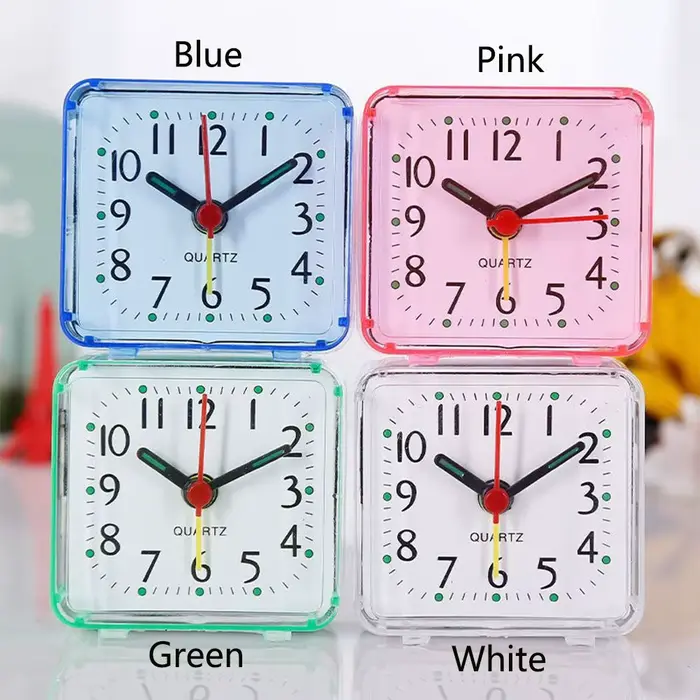 Petite horloge de chevet silencieuse pour chambre à coucher