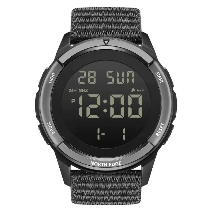 Montre de sport étanche NORTH EDGE ALPS avec calendrier, chronomètre et alarme