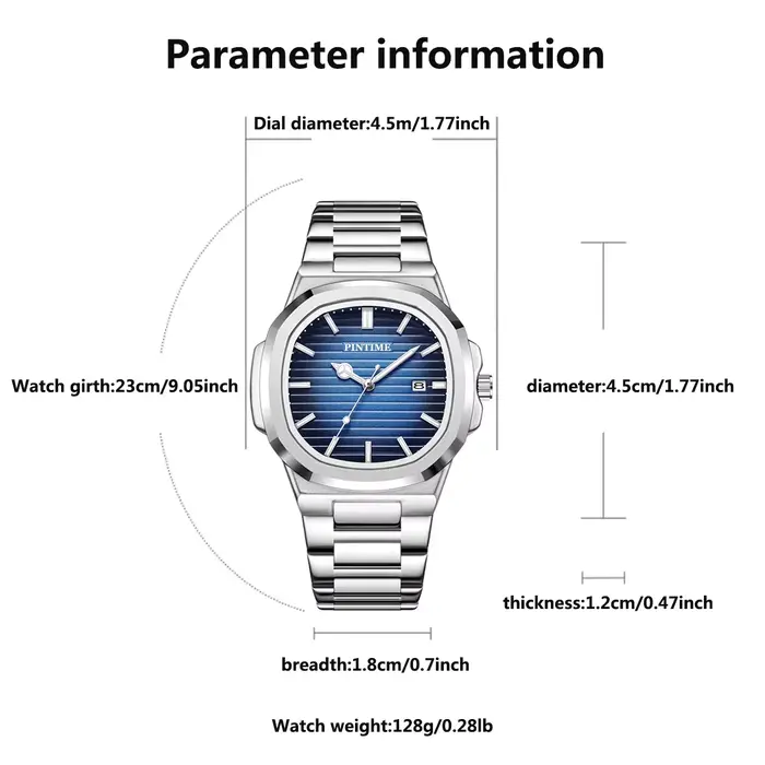 Montre à quartz pour homme