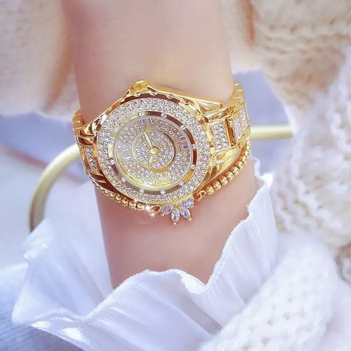 Ensemble de montres en diamant cristal pour femme