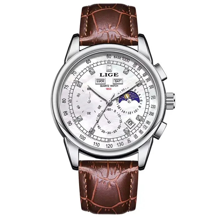 Montre chronographe pour homme LIGE, montre de marque haut de gamme, montres décontractées à la mode