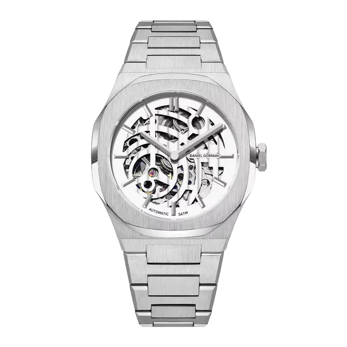 Montre mécanique automatique de style sportif pour hommes