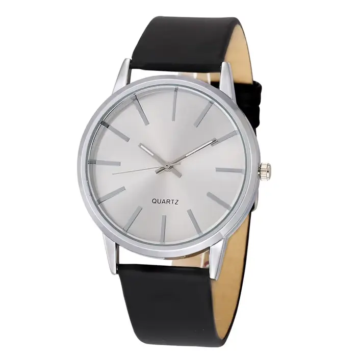 Montre-bracelet en cuir pour hommes
