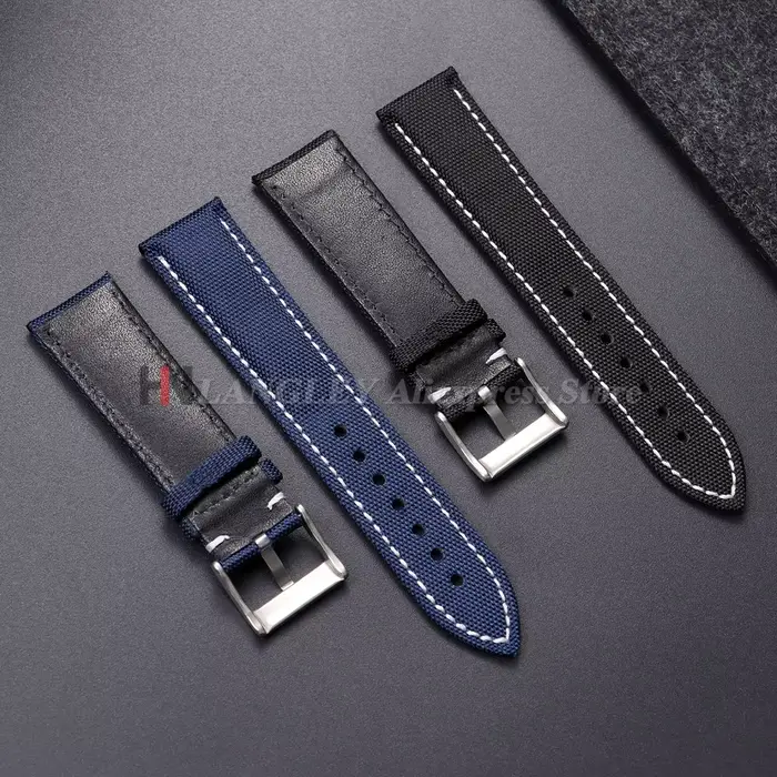 Bracelet de montre en Nylon véritable voile pour Omega