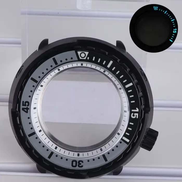 Boîtier de montre de plongée modifié 47mm, lunette lumineuse pour Seiko NH35 NH36 NH34 NH38 4R36, mo