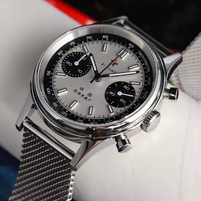 Montre à Quartz chronographe d'aviation chinoise pour hommes