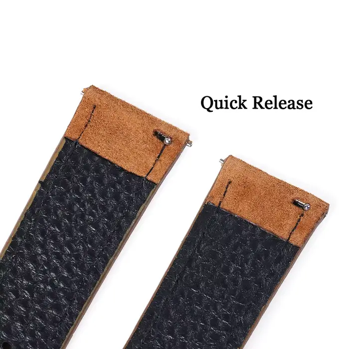 Bracelet de montre en cuir suédé véritable