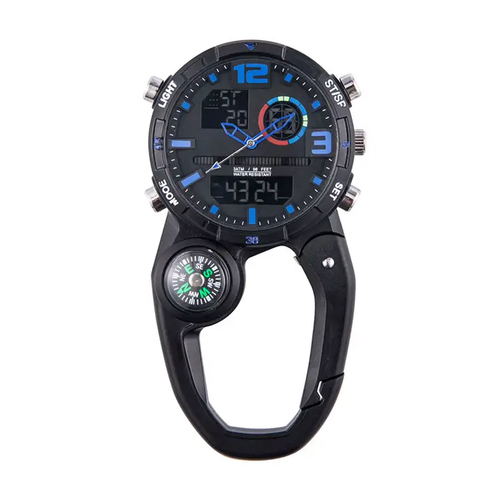 Montre électronique étanche à quartz Shoous, montre d'alpinisme en plein air, montre de confrontatio