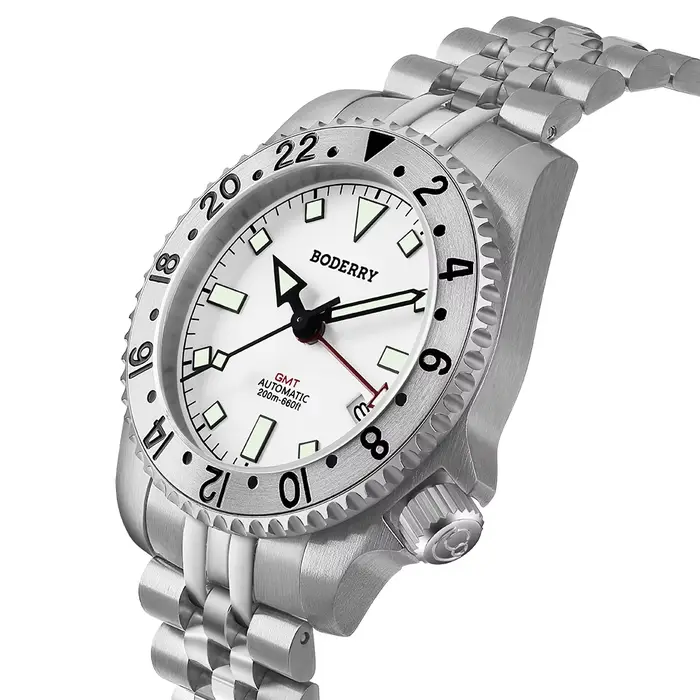Boderry ADMIRAL GMT montre plongeur montres titane NH34 mouvement 200M étanche montre-bracelet automatique hommes femmes