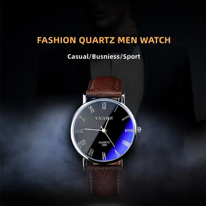 Montres-bracelets de mode pour hommes montres à Quartz analogiques