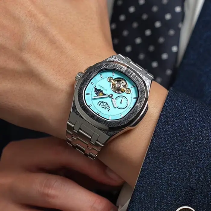 Montres LIGE 2026 pour Hommes Style Luxe Mouvement Automatique à Remontage Manuel Étanche Fonctions Tourbillon et Chronographe Occasions Spéciales
