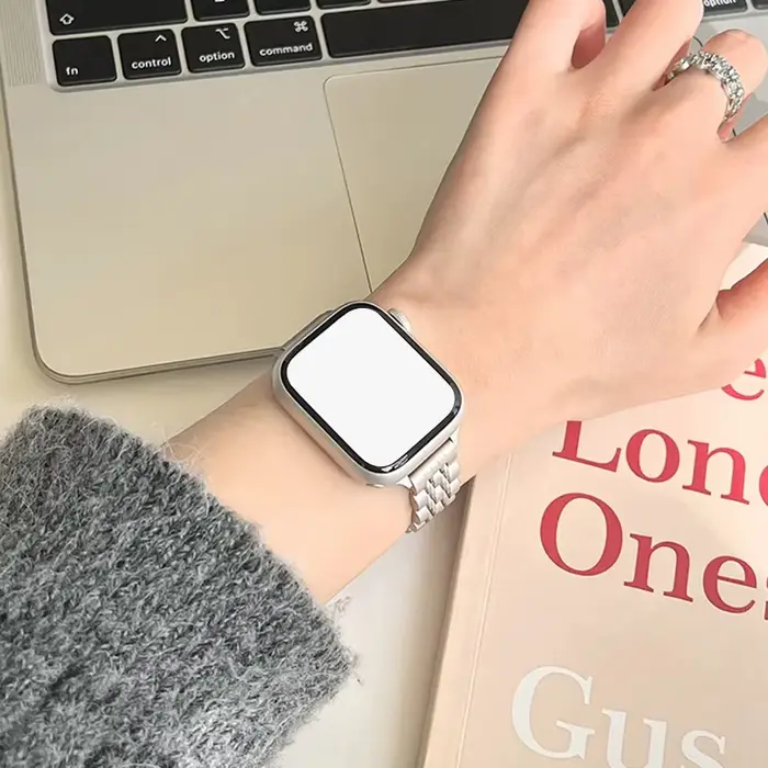 Bracelet de montre mince en acier inoxydable