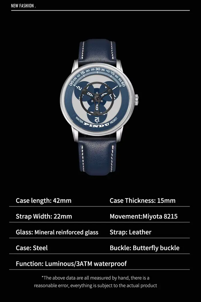 PINDU hommes montres haut de gamme de luxe automatique Watcher